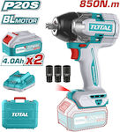 Total Brushless Impact Wrench 20V 2x4Ah 1/2"