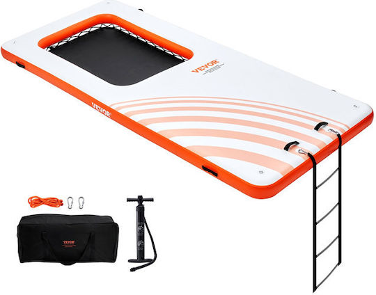 Inflatable Floating Platform with Ladder and Pump 4.57 X 1.98 M Vevor Cqft15x65bjhlfcw3v0