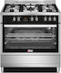 Thermogatz TGS PRO 2090 IX Erdgasherd 89Es mit Erdgas-Kochfeldern B89.8cm. Inox