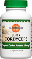 Mushroom Wisdom Super Cordyceps 200мг 120 Таблетки Mushroom Wisdom Super Cordyceps 200мг 120 Таблетки