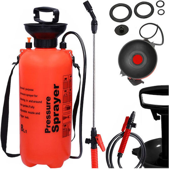Verk Group Sprayer with Capacity 8lt 3bar in Orange color