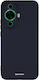 Spacecase Silicone Umschlag Rückseite Silikon Schwarz (Huawei Nova 12s)
