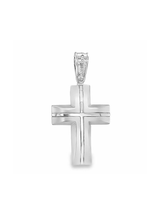 White Gold Cross 14 Karats St106943