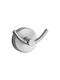 Karag Double Wall-Mounted Bathroom Hook ​4.5x4.5cm Inox Silver