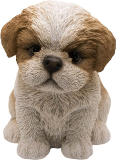 Διακοσμητικό Χώρου Σκυλάκι Σιχ Τσου (Shih Tzu) Πολυρητίνης 17x14x12cm