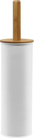 Karag Metallic Toilet Brush White