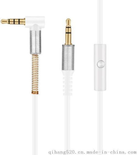 QIHANG QIHANG 3.5mm Jack Cable 3.5mm Male to 3.5mm Male White 1m