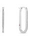 Tommy Hilfiger Earrings Hoops made of Steel with Stones