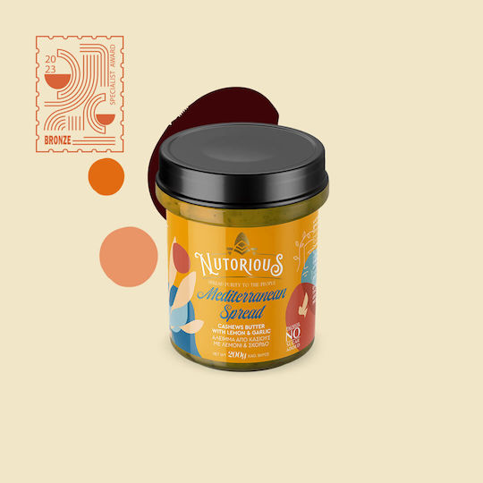 Nutorious Cashew-Butter mit Zitrone und Knoblauch 200gr