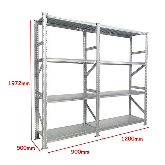 Green City International Raft Dexion Galvanizat 210x50x197.2cm Cu 4 Rafturi