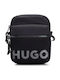 Herren Schulter / Crossbody Tasche Schwarz