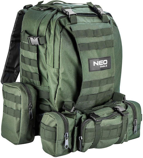 Neo Tools Στρατιωτικό Σακίδιο Πλάτης από Πολυεστέρα Πράσινο 40lt