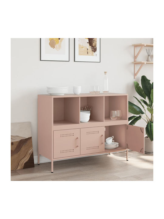 Sideboard made of Metal Pink 100.5x39x79cm