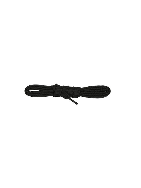 Bergal Laces Flat 120cm Black Color 100% Cotton Do Not Untie