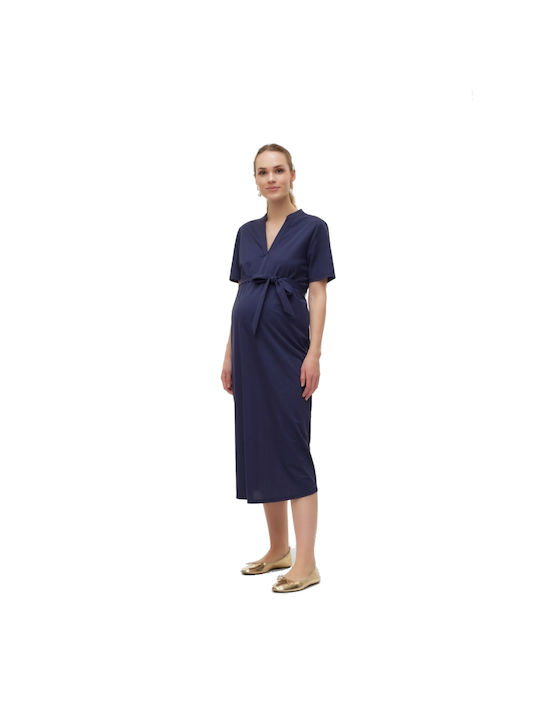 Vero Moda Kleid Umstandskleider Marineblau