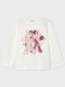 Kids' Shirt Long Sleeve Ecru-Pink