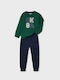 Mayoral Kids Sweatpants Set Green 2pcs