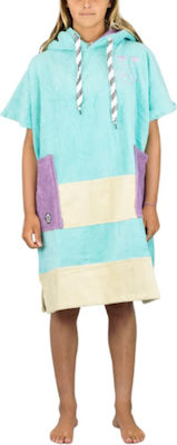 Poncho V Beach Crew Jr All In Aqua 90