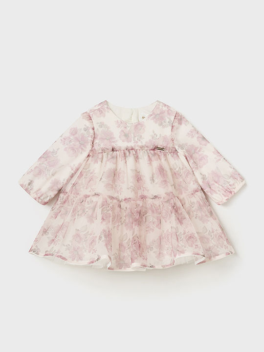 Children's Dress Long Sleeve Tulle Rouge