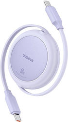 Baseus Mini USB 2.0 Cable USB-C Male - USB-C 60W PD Purple 1m