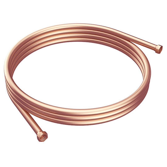 Karag Artemis Σπιράλ Ντουζ Inox 150cm Ροζ Χρυσό