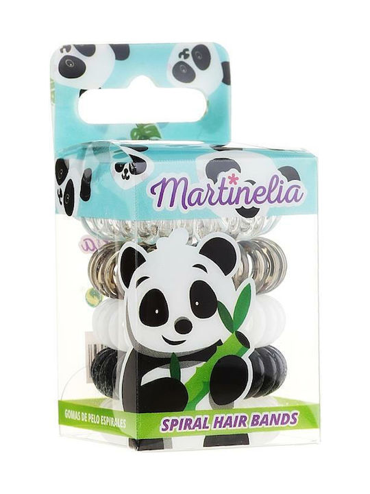 Martinelia Kinder Haargummi Set Spirale Panda Bunt 5Stück