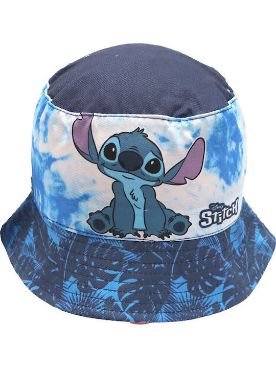 Disney Παιδικό Καπέλο Bucket Υφασμάτινο Stitch Navy Μπλε