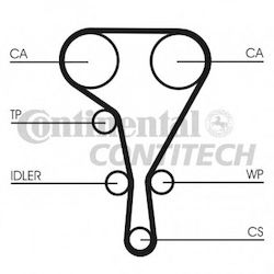 Timing Belt Kit Renault Clio Iii Br0 1 Cr0 1 Contitech Ct1130k2