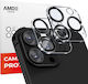 Amdetech iPro+ Kameraschutz Gehärtetes Glas Transparent für das iPhone 13 Pro / 13 Pro Max