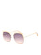 Guess Women's Sunglasses with Gold Metal Frame and Purple Gradient Lens GF0410 33F