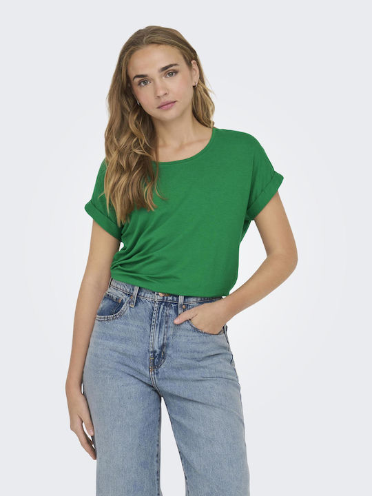 Only Damen Sport T-Shirt Schnell trocknend Green