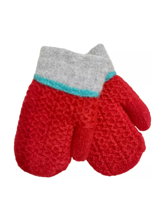 Bode Kids Gloves MIttens Red