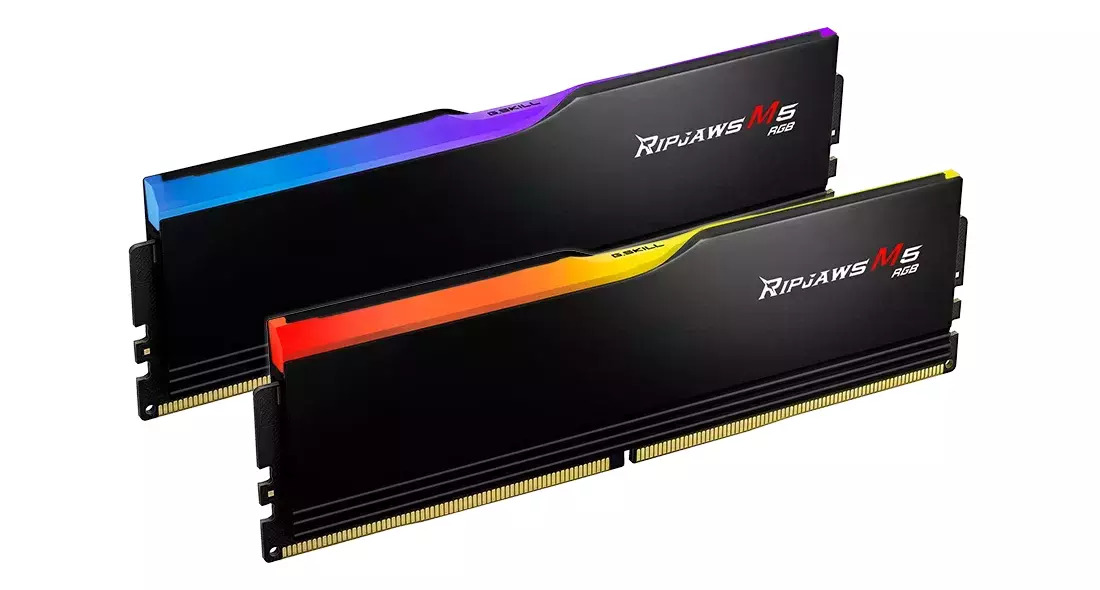 G.Skill Trident M5 RGB 32GB DDR5 RAM με 2 Modules (2x16GB) και Ταχύτητα 6400 για Desktop