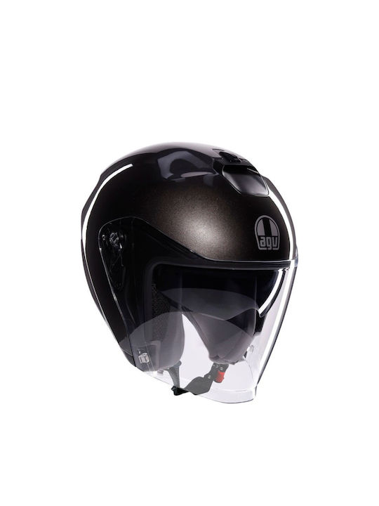 AGV Irides Asfalto Grey Motorcycle Helmet Jet E...