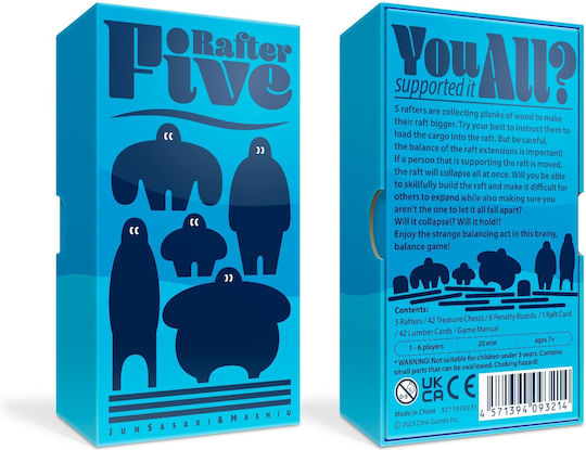 Board Game Rafter Five for 1-6 Players 7+ Years Old (EN) Oink Games