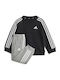 Kids Sweatpants Set Gray 3pcs Essentials 3-Stripes