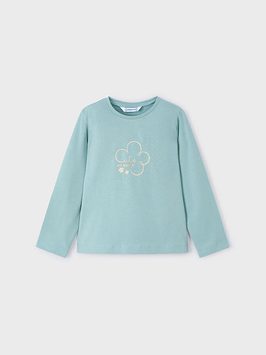 Mayoral Kids Blouse Long Sleeve Petrol