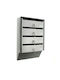 Rottner Depot 4 Outdoor Mailbox Metallic in Silver Color 38.5x14cm