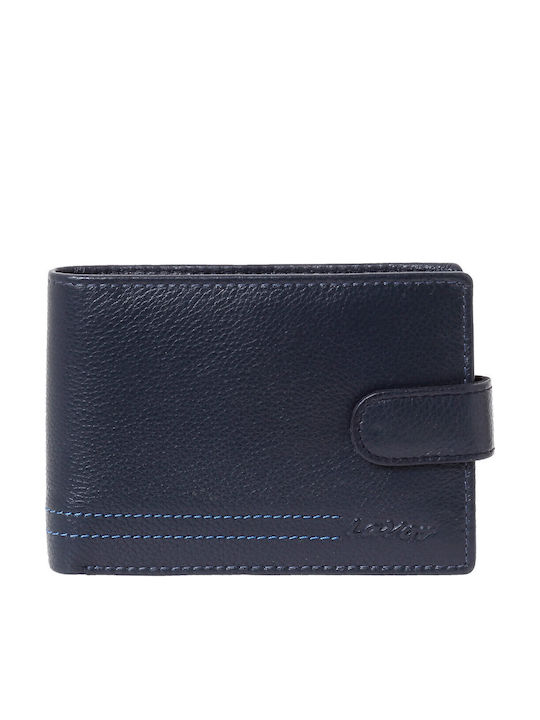 Lavor Кожен Мъжки Портфейл с RFID Син
