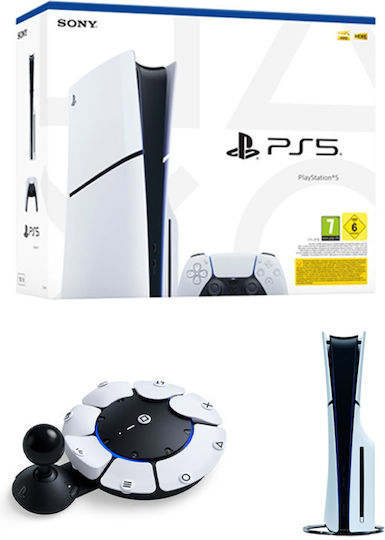 Sony PlayStation 5 Slim 1TB & Controler de acces și suport