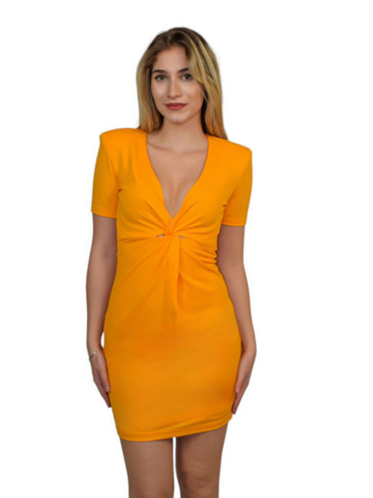 Morena Spain Mini Φόρεμα Κίτρινο