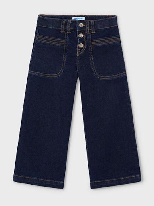 Kinder Schlaghose Jeans Marineblau