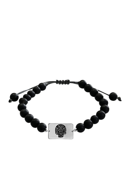 Ekan Herren Armband aus Weißgold 14K mit Diamant
