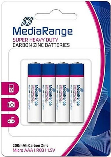 Super Heavy Duty Zink-Batterien Zink AAA 1.5V 4Stück