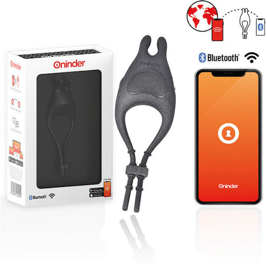 Oninder Mini Κλειτοριδικός Δονητής με Απομακρυσμένο Έλεγχο Μαύρος