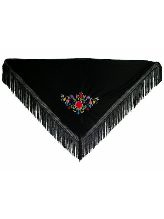 Shawl Pgn3928 Black 140 Cm