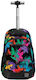 Troler Ghiozdan Scoala Primara Xscape Flowers 249253 Graffiti