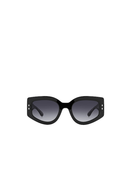 Isabel Marant Sonnenbrillen mit Schwarz Rahmen und Schwarz Verlaufsfarbe Linse