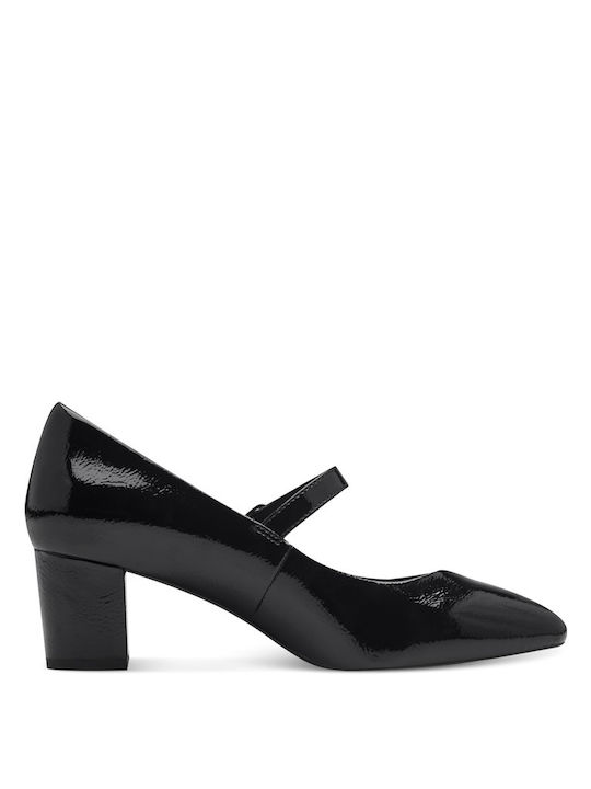 Women's Black Patent Leather Heel Marco Tozzi 2-22452-43-018 Black Heel