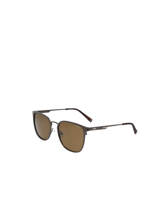 Nautica Men's Sunglasses with Gray Metal Frame and Brown Lens N4650SP-210